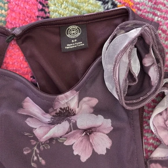 Urban Outfitters Floral Purple Sleeveless Dress - Picture 3 of 6